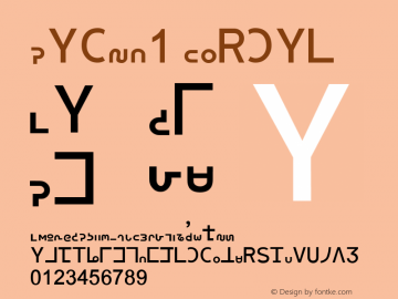 GanYi1 Normal Macromedia Fontographer 4.1 15-Jan-09图片样张