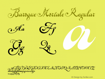 Baroque Mortale Regular Version 1.006图片样张