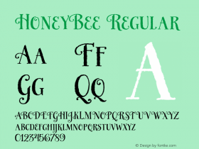 HoneyBee Regular Version 1.000图片样张