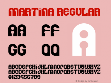 Martina Regular 0.2 Font Sample