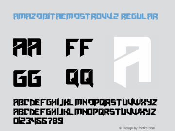 AmazObitaemOstrovV.2 Regular Version 1.00 September 23, 2009, initial release Font Sample