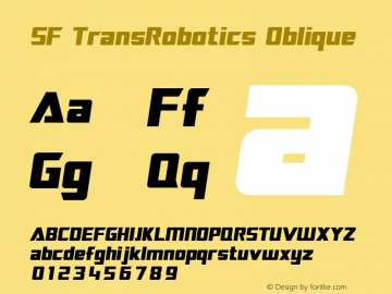 SF TransRobotics Oblique Version 2.0图片样张