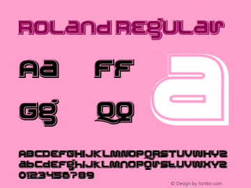 Roland Regular 001.000 Font Sample