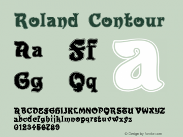 Roland Contour 1.23 Font Sample