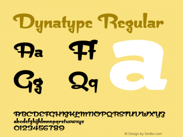 Dynatype Regular Version 1.1图片样张