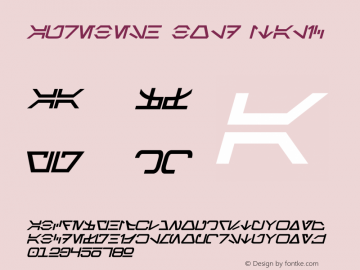 Aurebesh Bold Italic Version 1.50 August 26, 2013 Font Sample