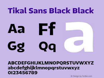 Tikal Sans Black Black 1.000图片样张