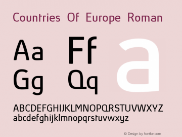Countries Of Europe Roman Version 001.001图片样张