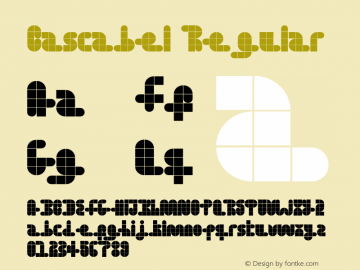 Cascabel Regular Version 1.00 Font Sample