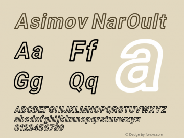 Asimov NarOuIt Version 2.000980; 2014图片样张