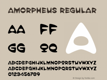 Amorpheus Regular Version 2.000 Font Sample