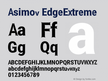 Asimov EdgeExtreme Version 2.000980: 2014图片样张