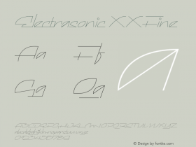 Electrasonic XXFine 001.000 Font Sample