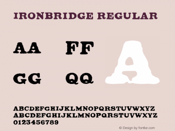 Ironbridge Regular Version 2.000图片样张