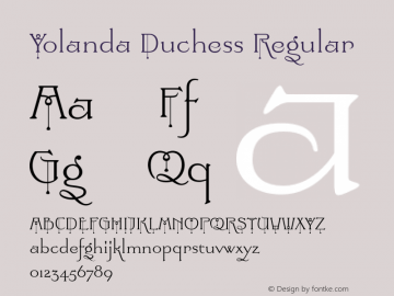 Yolanda Duchess Regular Version 2.000图片样张