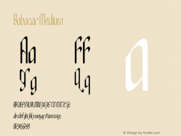 Babacar Medium Version 001.000 图片样张