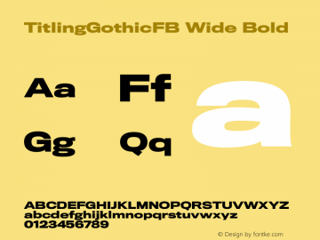 Titling Gothic Fb Wide Light Download Free