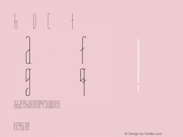 Hipster Viral Condensed Thin 1.000图片样张