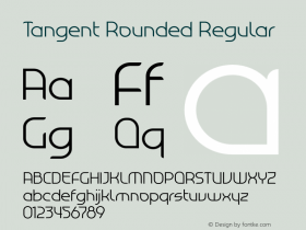 Tangent Rounded Regular Version 1.001图片样张