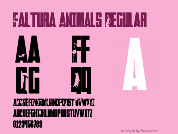Faltura Animals Regular Version 001.000图片样张