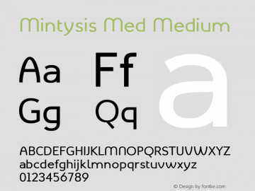 Mintysis Med Medium Version 1.002;FFEdit图片样张