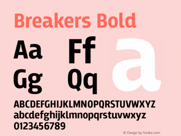 Breakers Bold Version 001.000图片样张