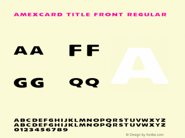 AmexCard Title Front Regular Version 1.001图片样张