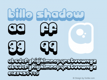 Billo Shadow 001.000 Font Sample