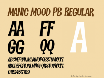 Manic Mood PB Regular Version 001.000图片样张