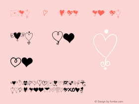 Heart Doodles Regular Unknown图片样张