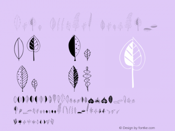 Leaf Doodles Regular 1.000图片样张