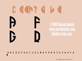 Circle Monograms Two White 001.000 Font Sample