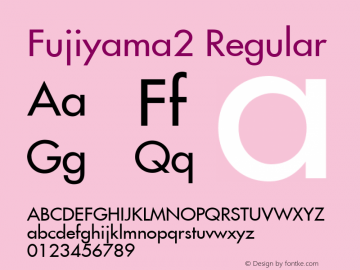 Fujiyama2 Regular Unknown图片样张