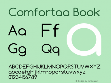 Comfortaa Book Version 2.003 2012图片样张