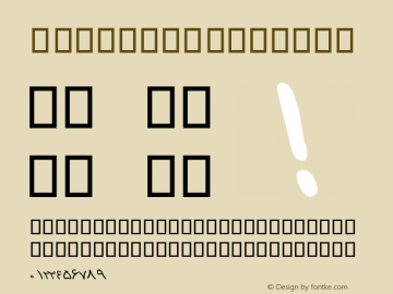 A Maktoob Regular Version 1.00 April 17, 2011, initial release图片样张