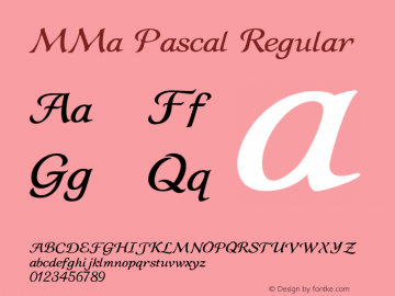 Pascal Font