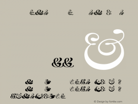 HH Ampersand Pack Regular Version 1.000 Font Sample