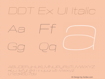 DDT Ex Ul Italic Version 1.004图片样张