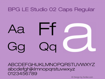 BPG LE Studio 02 Caps Regular Version 1.005 2012图片样张