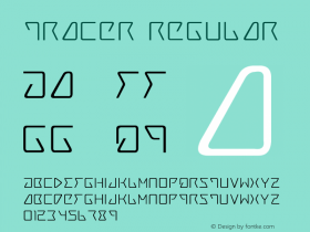 Tracer Regular 1 Font Sample