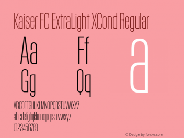 Kaiser FC ExtraLight XCond Regular Version 1.901图片样张