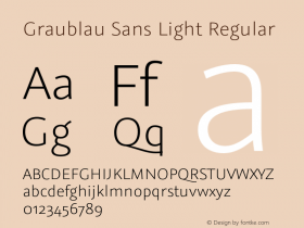 Graublau Sans Light Regular 001.003图片样张