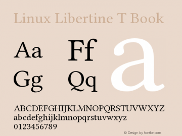 Linux Libertine T Book Version 5.3.0图片样张