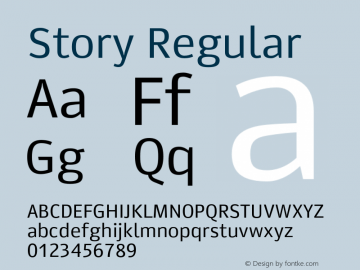 Story Regular Version 001.001图片样张