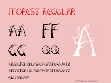 Fforest Regular Version 1.0 Font Sample