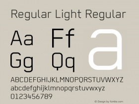 Regular Light Regular Version 2.1 2012图片样张