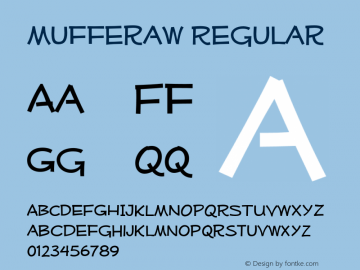 Mufferaw Regular Version 2.200;PS 002.200;hotconv 1.0.38 Font Sample