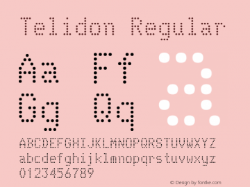 Telidon Regular Version 2.01 2003图片样张
