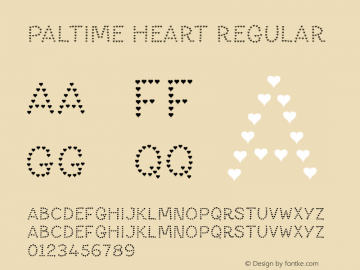 Paltime Heart Regular Version 001.000图片样张