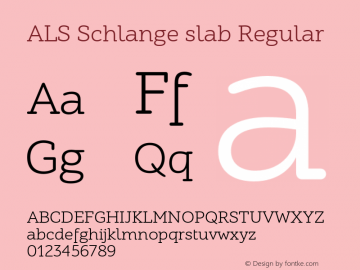 ALS Schlange slab Regular Version 1.000图片样张